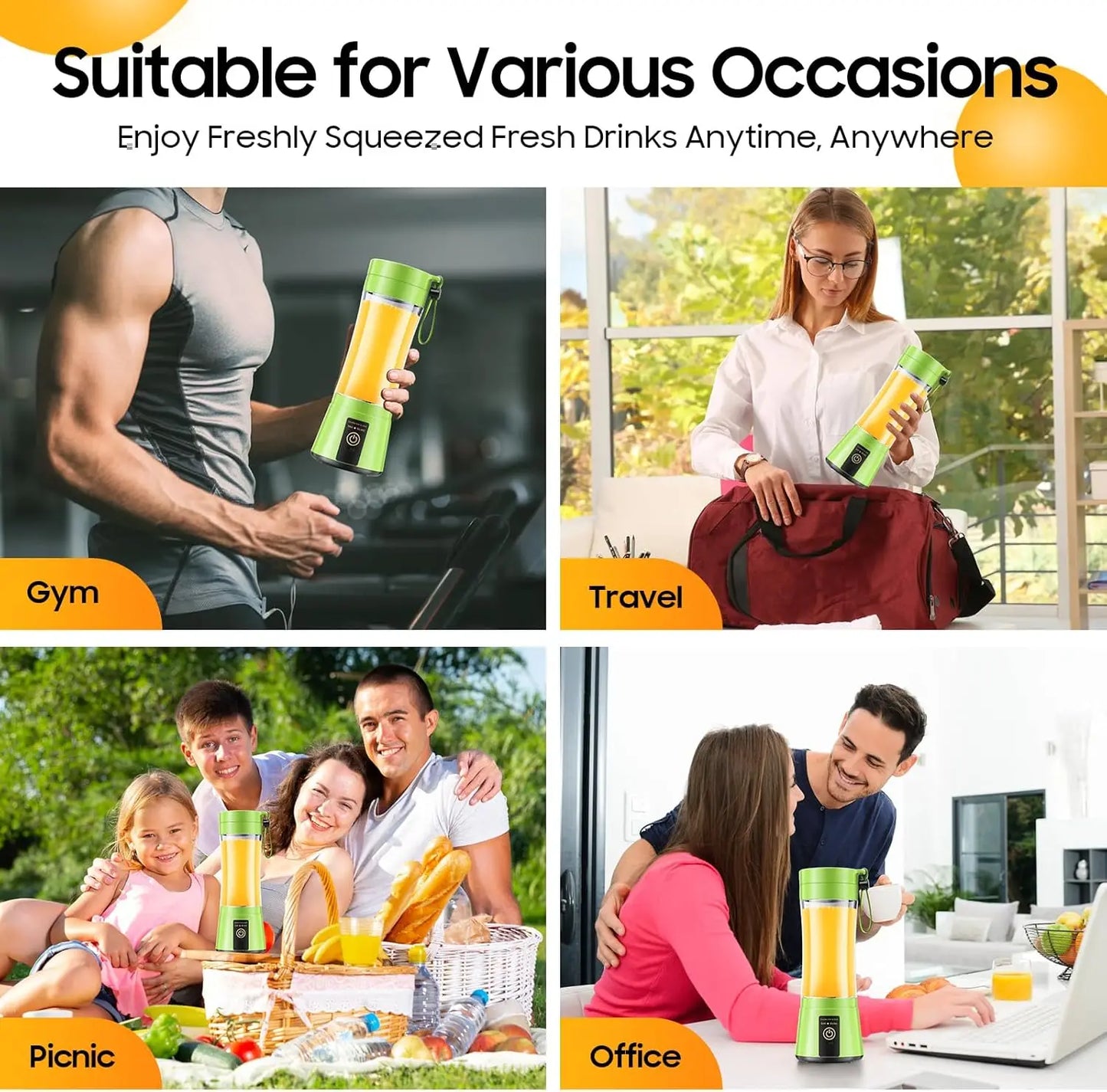Electric Juicer Mini Portable Blender Fruit Mixers Fruit Extractors Multifunction Juice Maker Machine Blender Smoothies Mixer
