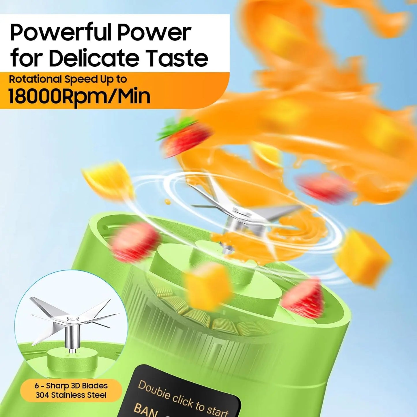 Electric Juicer Mini Portable Blender Fruit Mixers Fruit Extractors Multifunction Juice Maker Machine Blender Smoothies Mixer